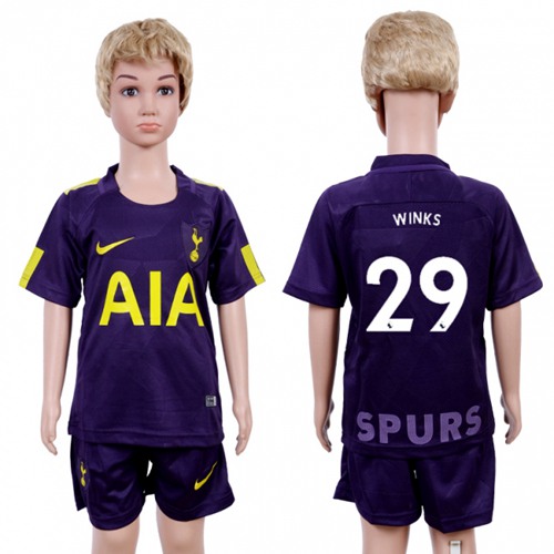 Tottenham Hotspur #29 Winks Sec Away Kid Soccer Club Jersey - Click Image to Close